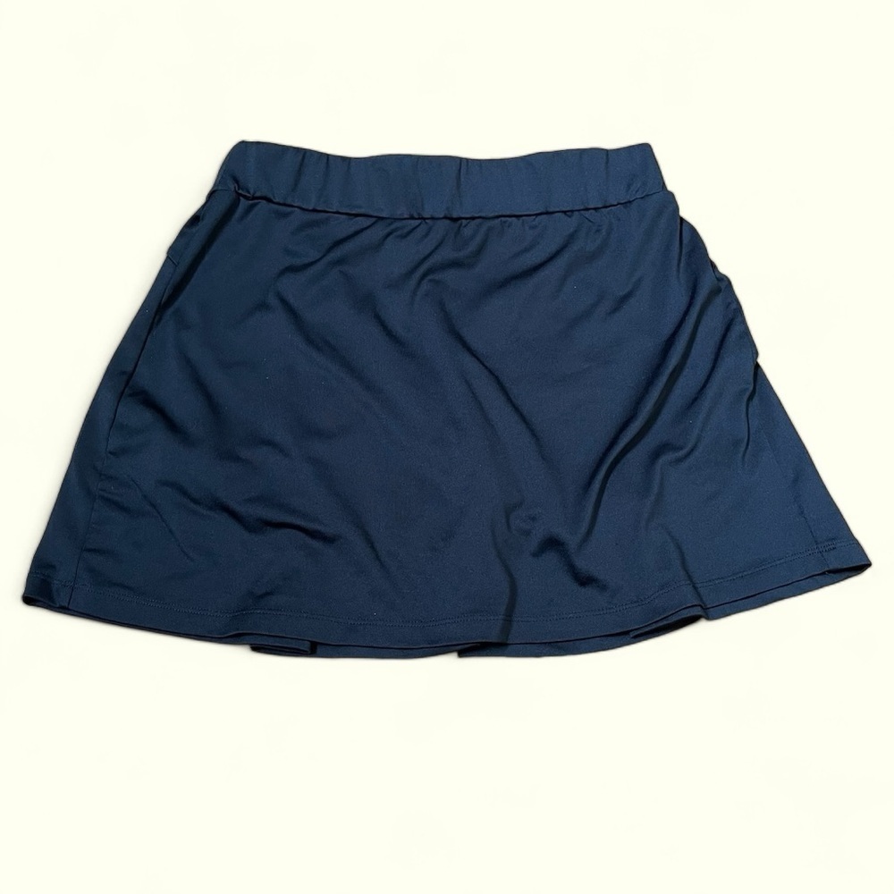 JCrew Active Black skort with back pleats S